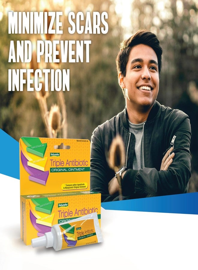 Natureplex Triple Antibiotic Ointment 0.33 oz (3 Pack) – Contains Bacitracin To Aid Wound Care, Scrapes, Cuts, and Burns, Prevents Infections, Helps Healing – Made in USA - Image 2